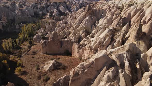 Cappadocia Landscape Aerial View. Turkey. Goreme National Park alt