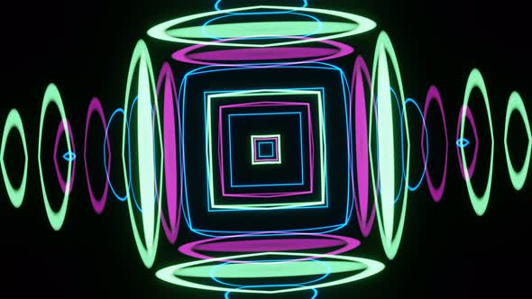 To Decorate Music Festivals Neon Multicolored Abstraction of Rotation alt