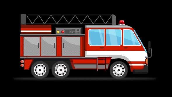 Fire Brigade Cartoon by lakmalvfx | VideoHive