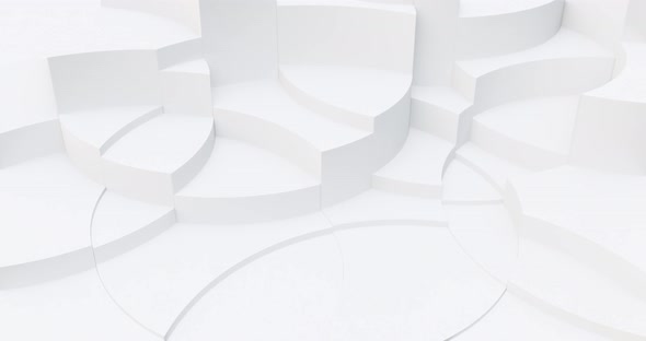 Clean white abstract background with curved shapes