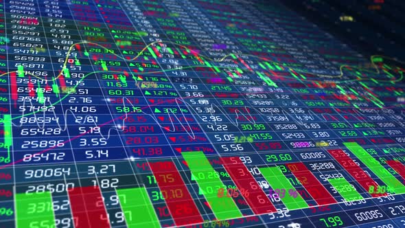 Data Chart Of Stock Trend In Securities Market