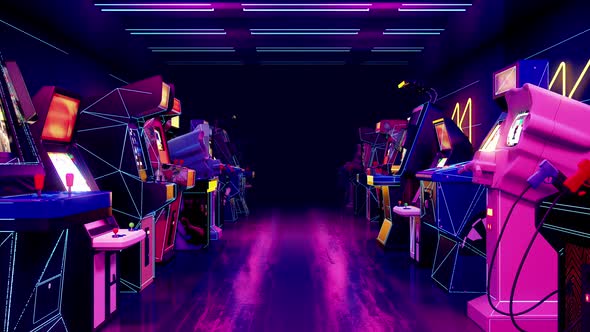 Video Game Arcade Room - Loop