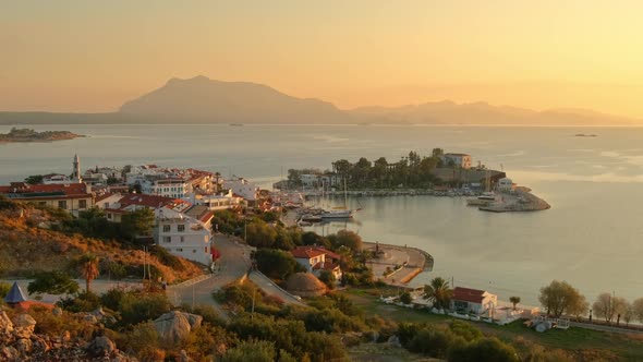 Datca Harbour Sunrise View Turkey alt