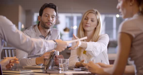 Corporate Business Team Work Meeting at Office alt