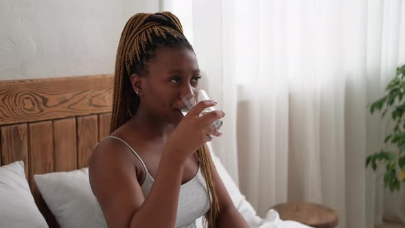 Morning Hydration Water Balance Woman Drinking alt