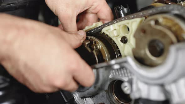 Auto Master Fixing Engine From Vehicle
