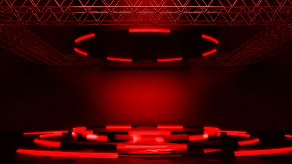 Abstract Red Stage 4K