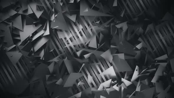 Dark Geometric Polygonal Abstract Background
