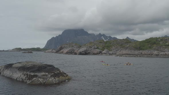 Kayaks In The Fjord