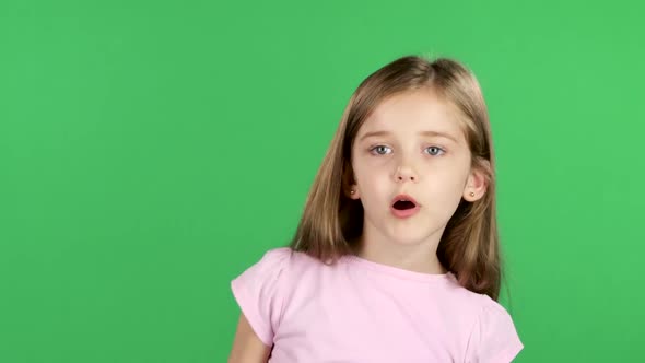 Baby Swears with His Girlfriend. Green Screen alt