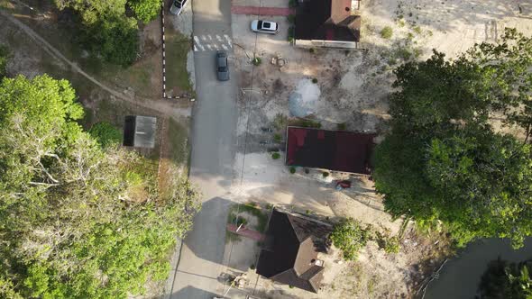 Cinematic view of Car Moving in the Malaysia