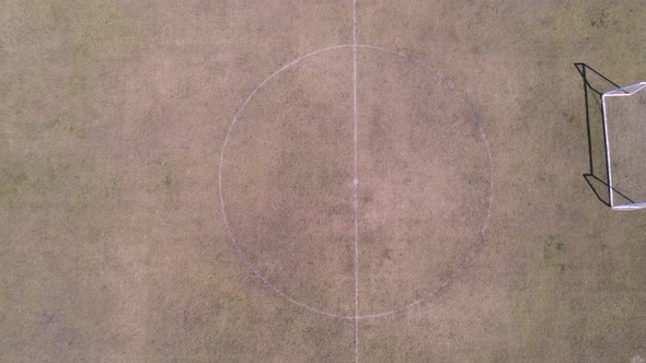 Drone Panning Away From Soccer Field