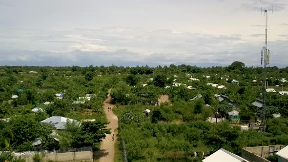 Aerial view over Cite Soliel in Port au Prince alt