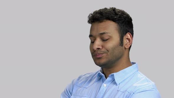 Arrogant Darkskinned Man Looks Suspiciously alt