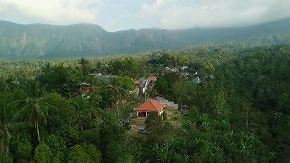 Small Village Among Tropical Trees