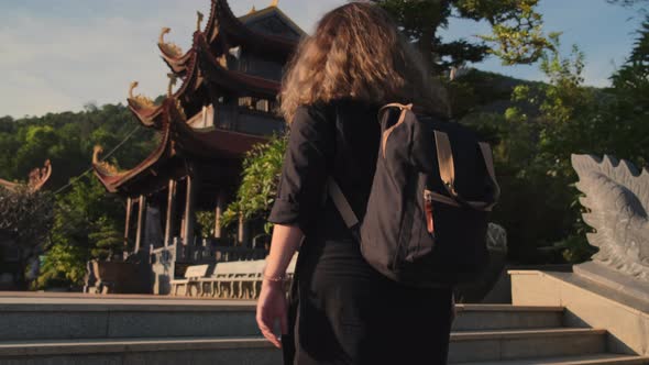 Visit in Truc Lam Ho Quoc Zen Monastery in Vietnam alt