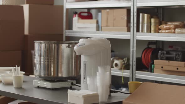 Food Bank with Provisions for Refugees alt