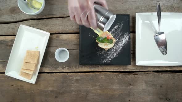 Napoleon Cake Powdered Sugar alt