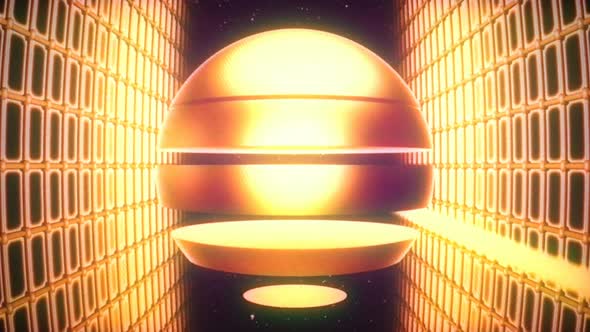 Retro Striped Sun VJ Loop alt