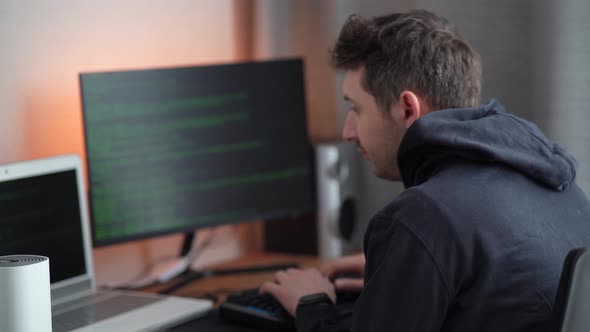 A Hacker in a Hood Types Program Code