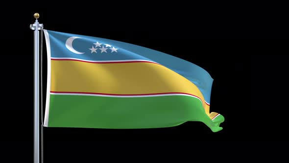 Karakalpakstan Waving Flag alt