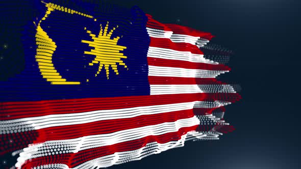 Malaysia Particle Flag