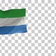 Sierra Leone Flag on Flagpole with Alpha Channel - 4K - VideoHive Item for Sale