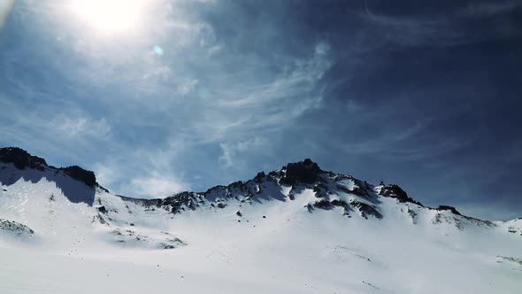 Mountain Peak in Snow alt