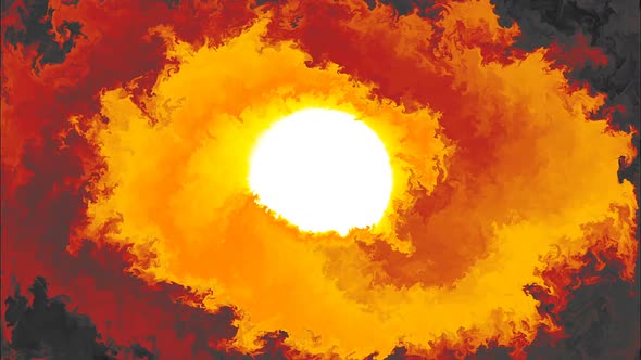 Fire Burning Sun