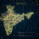Gold India Map Danger 4 K - VideoHive Item for Sale