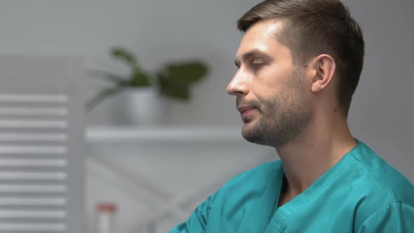 Doctor Comforting Upset Female Patient, Negative Diagnosis, Terminal Illness