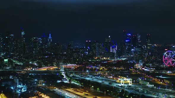 Melbourne City Night Skyline By Timmccartney Videohive