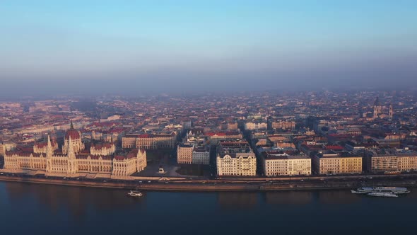 Aerial View Budapest City alt