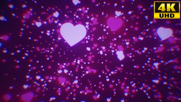 Hearts Bokeh Particles Background Vj Loops V1 alt