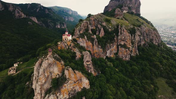 Beautiful Orthodox Church on Rock
