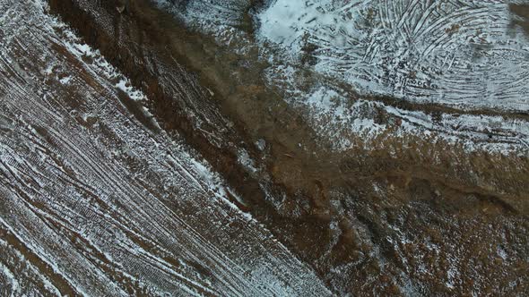Construction site in a city vacant lot. alt