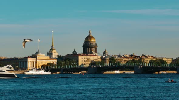 Historical Saint-Petersburg Waterfront