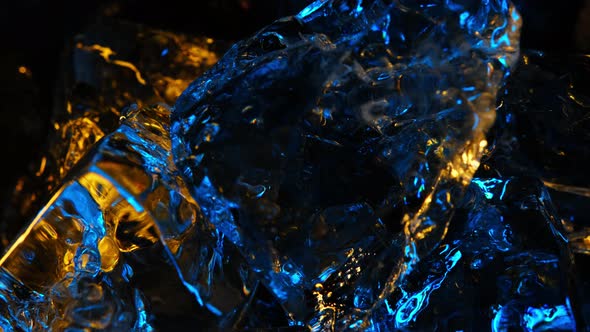 Abstract Background or Texture Blue and Yellow Ice Cubes alt