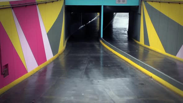 Cars at a Viaduct in Buenos Aires, Argentina. alt