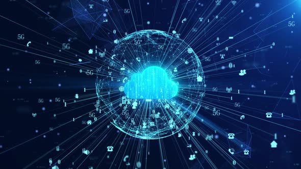 Background Of Cloud Computing And Cloud Service Technology Earth Network alt