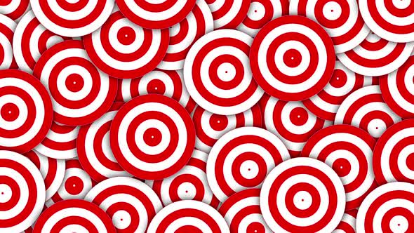 Red White Trippy Circle Confuse Indonesia Poland Singapore Monaco Japan Target Hypnotize Circus