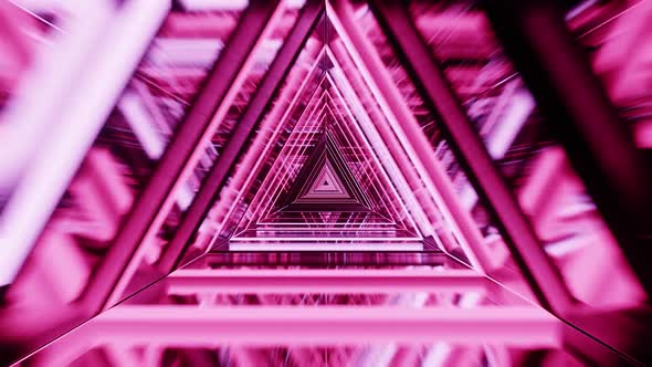 Sci Fi Pink Triangle Vj Loop Tunnel HD alt