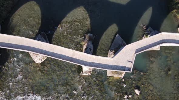 Towering View of Stone Bridge