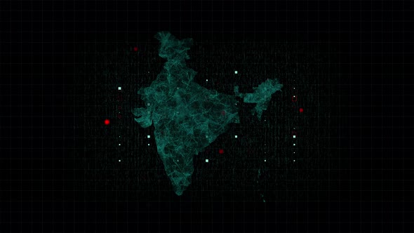 Plexus Indian Blue Map