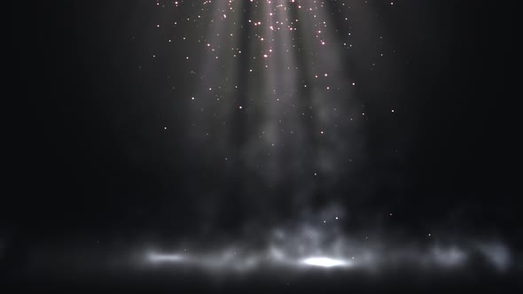 Christmas Rays With Particles Loop