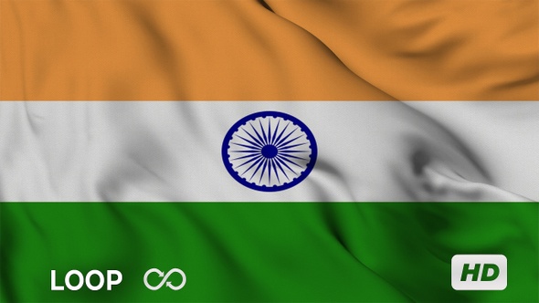 India Flag Waving