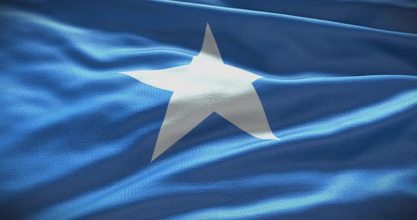 Somalia national flag background motion graphic looped 4K alt