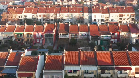 Housing project in suburban neighborhood and urban density planning in Europe alt