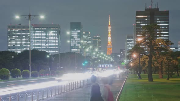 Night Time Lapse Tokyo Japan alt