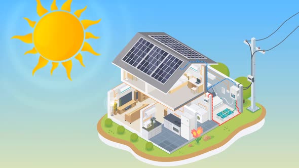 Solar Cell System in Home Concept